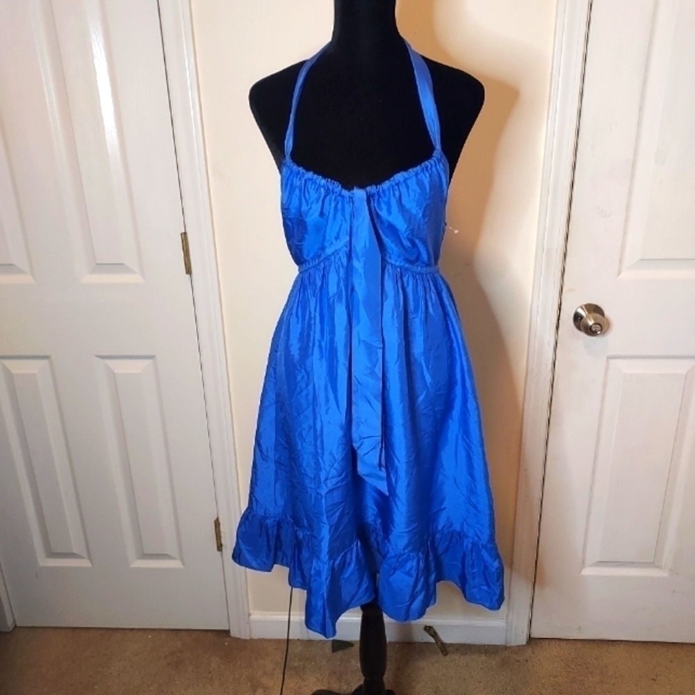 Banana Republic  100% silk Smocked Babydoll dress